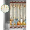 Southwest Wind Pumpkin Leaves Shower Curtains Waterproof Bath Curtains Home Decor Modern Luxury Bathroom Curtain