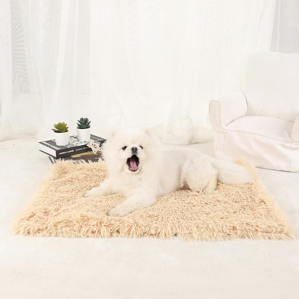 Dog Blanket Pet Bed Warm Beds for Dogs Medium Supplies Accessories Kennel Small Cats Large Basket Washable Puppy Plush Mat