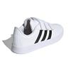 Adidas Vl Court 2.0 Comfortable Lightweight Low-Top Kids Skate Shoes Kids Sneakers White Black DB1837