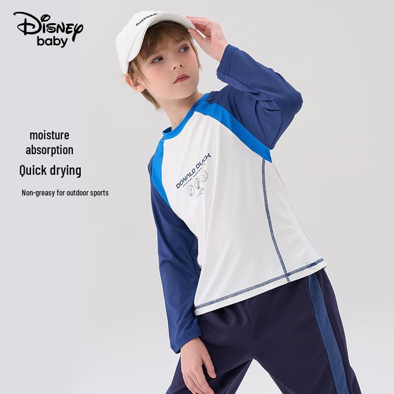 Disney Kids  Unisex Quick-Dry Long Sleeve T-Shirt 130