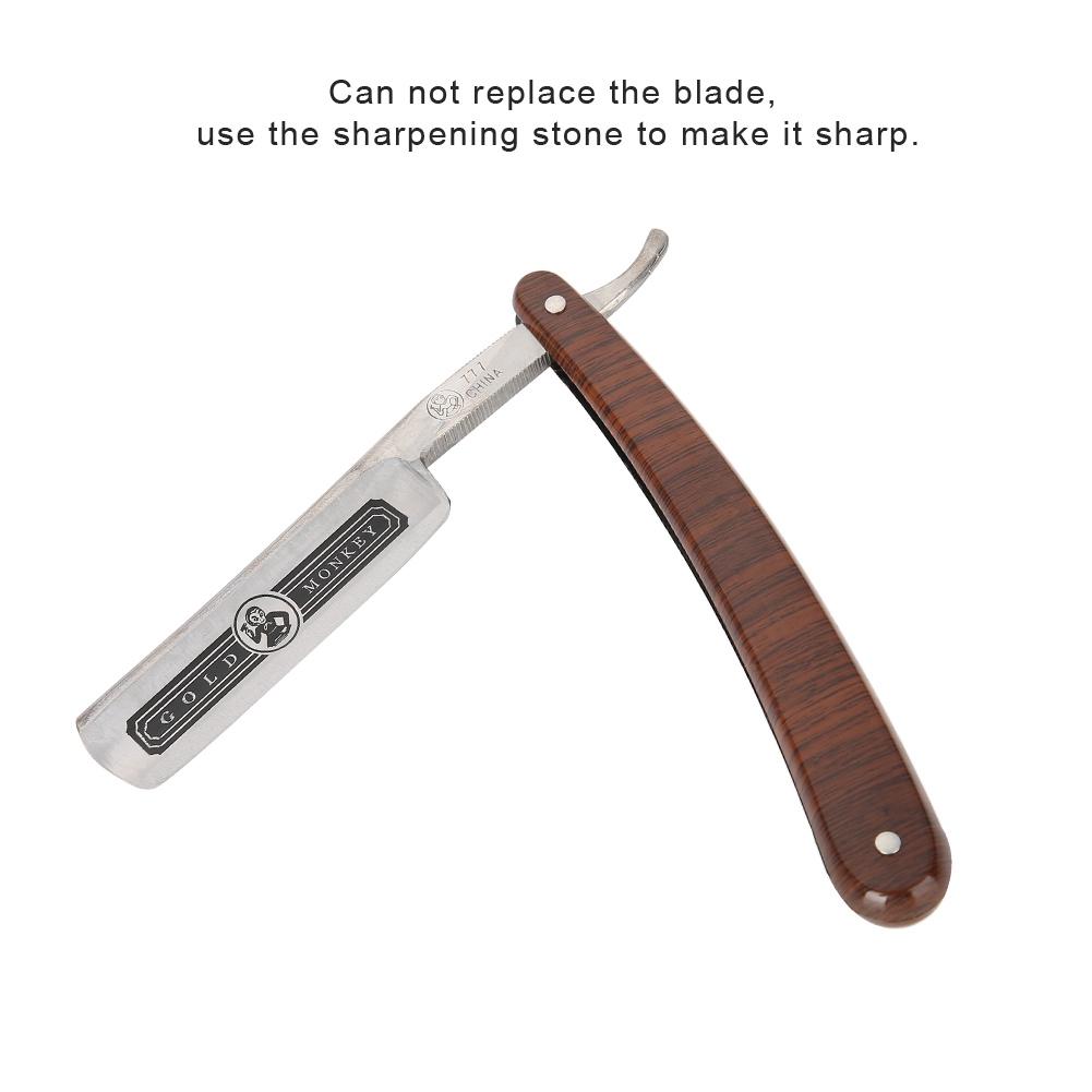 Professional Folding Hair Cut Barber Razor Stainless Steel Beard Shaver Hair Removal Tool