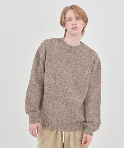 Graph Platform Wool Heather Knit Brown Brown