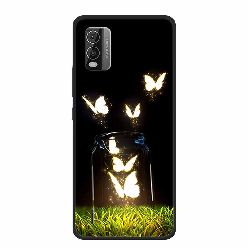 For Nokia C110 C210 C300 Case Soft black Silicone Bumper TPU Phone Wolf Cat Flower CaseS For C110 210 300 Shock proof Bumper TPU