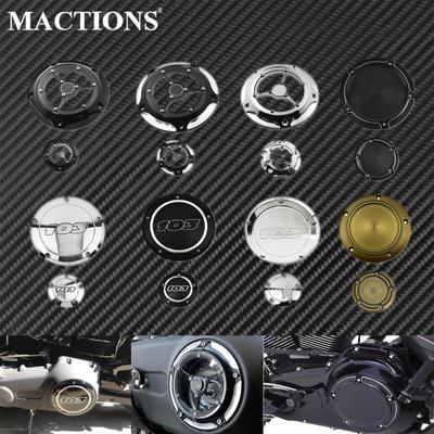 Motorrad Derby Abdeckung Kupplung Timing Timer Abdeckung Schwarz Chrom Für Harley Touring Road King Dyna FLD Softail Deluxe FLSFB