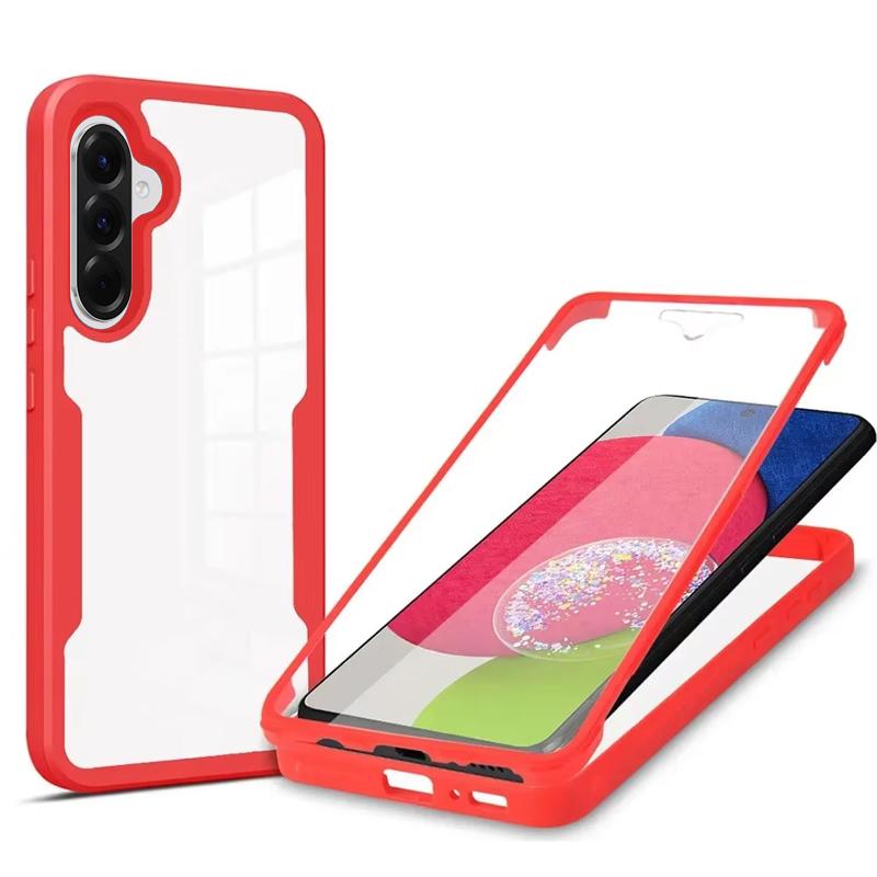 360 Protection Case For Samsung Galaxy A56 5G Transparent TPU Cover For Smaung A56 A36 A26 A16 Screen Protector Shockproof Case