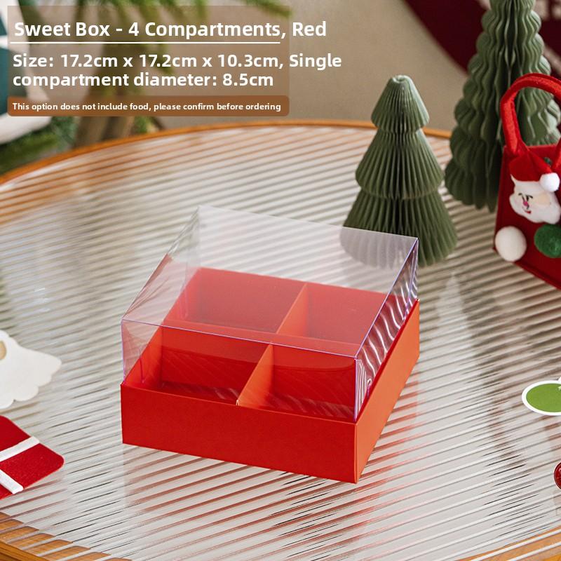 Transparent Handheld Dessert Packaging Box 2-Inch Mousse Cake Small Western Pastry Packaging Box Wood Shavings Cup Pudding Co...