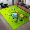 Adventure Time Flannel Pattern Square Carpet,Area Rug,Carpet Rug for Living Room Bedroom Sofa Playroom Decor,Non-slip Floor Mat