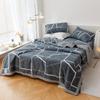 Cotton summer quilt air conditioner Xia Liang quilt pure cotton bed sheet4-piece set dormitory single summer thin quilt washable