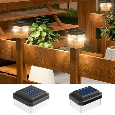 Solar LED Pillar Light Post Caps Lights Waterproof Fence Post Lamp Outdoor for Garden Wooden Posts Lawn Patio Porch Yard Decor