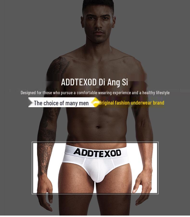 Men's Combed Cotton Low-Waist Breathable Briefs - Soft, Comfortable, and Sexy Underwear