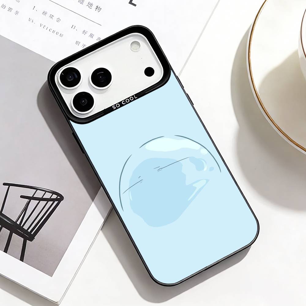 Slime Anime Rimuru Tempest Phone Case For iPhone17,16,15,14,13,12,Pro Max Black Colorful Phone case iPhone13PRO