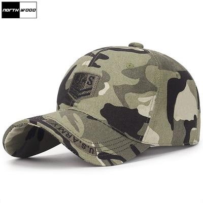 Kokvilnas vīriešu cepures Snapback kamuflāžas beisbola cepures pieaugušajiem