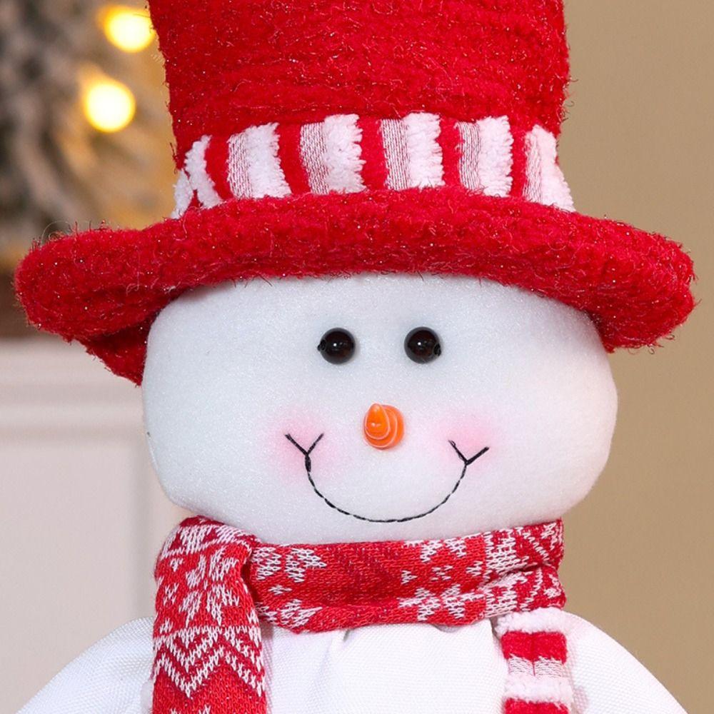 Standing Posture Christmas Telescopic Doll Santa Claus Christmas Ornament Festival Decoration