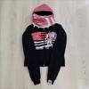 Urban Hip Hop Hooded Oversized Sweatshirt Women Streetwear Casual Long Sleeve Zip-Up Pullover