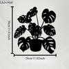 1pc Premium Metal Monstera Wall Decor, Iron Mural for Indoor Outdoor Home Gift