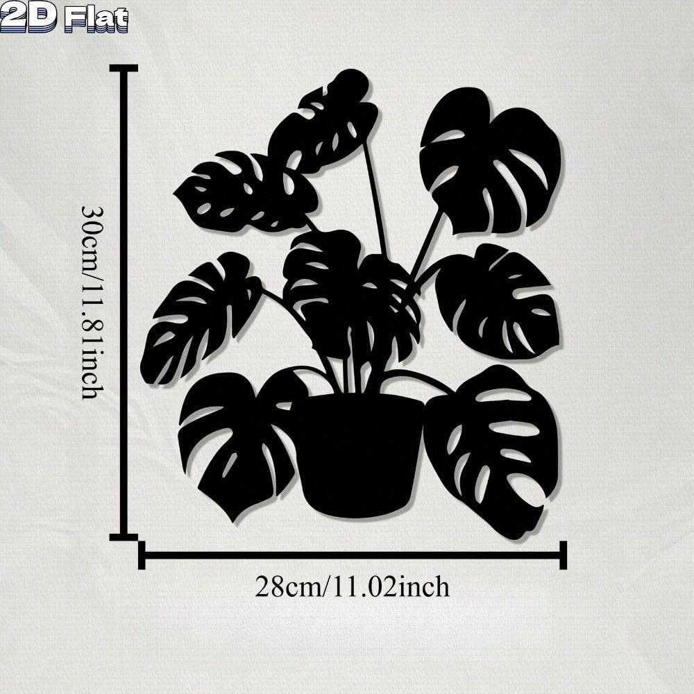1pc Premium Metal Monstera Wall Decor, Iron Mural for Indoor Outdoor Home Gift