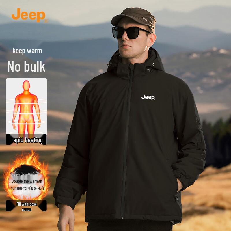 

JEEP Men s 2025 Winter Casual Padded Parka 2XL