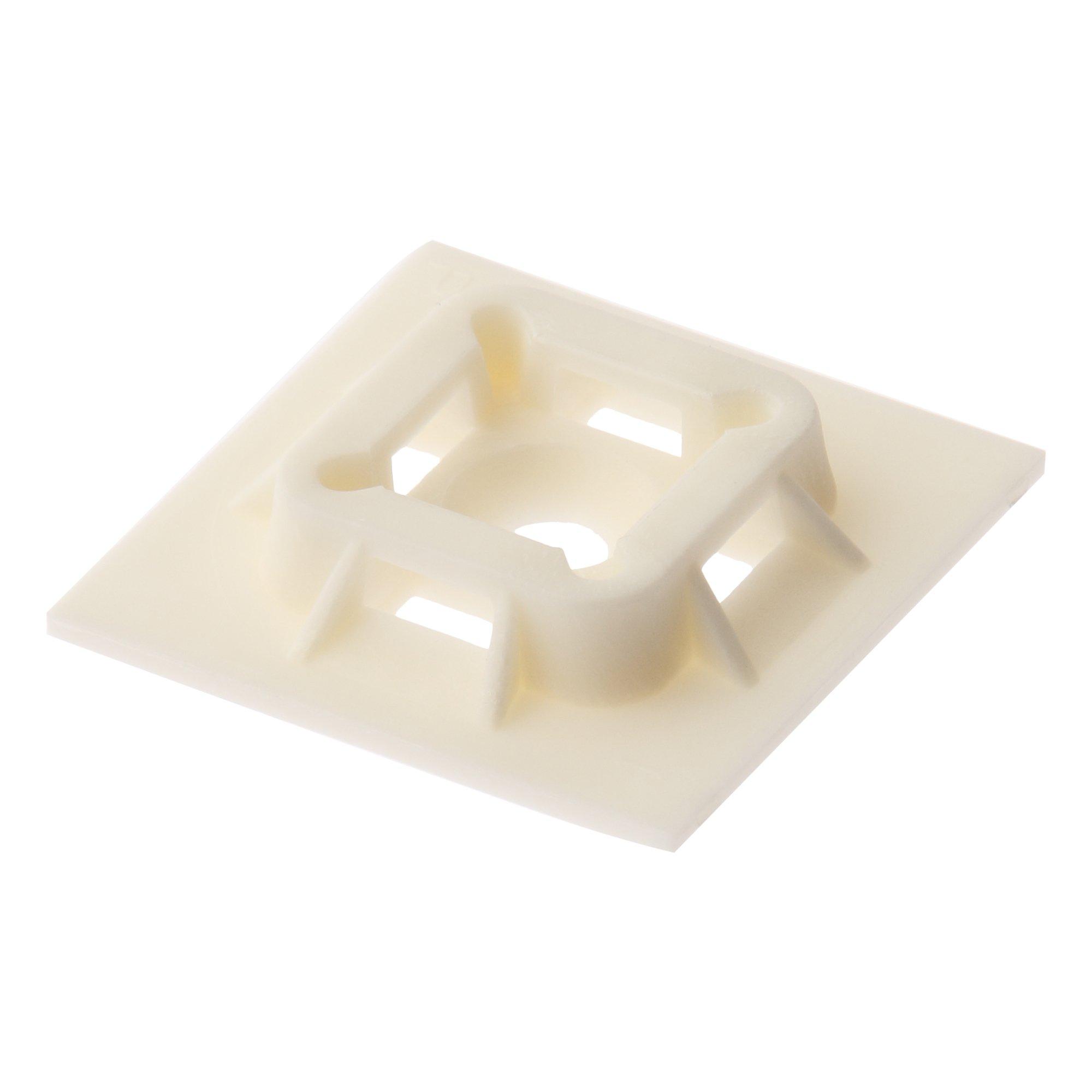 

Panduit ABM100-S6-C69 Cable Tie Mount, #6 Screw, 1 by 1-Inch, Flame Retardant, Natural (100-Pack)