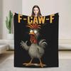 FCawF Funny Cartoon Bird Meme Blanket Super Warm Plush Bedding Throws for Couch Bed Flannel Bedspread Cover for Girls and Boys