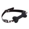 Bone-Shaped Silicone Ball Gag Adjustable BDSM Mouth Restraint for Bondage Roleplay Soft Body-Safe Discreet Adult Toy for Couples' Play