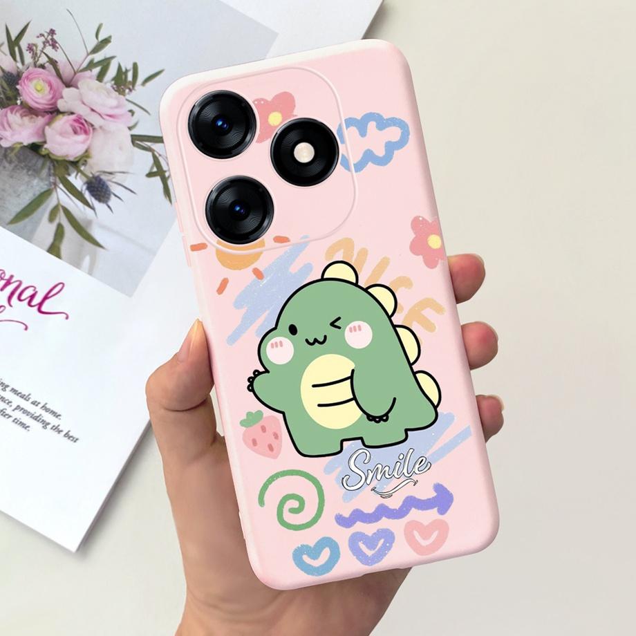For Tecno Spark 10C KI5k KI5m Case Tecno Spark 10 Pro Spark10 Back Cover Shockproof Liquid Silicone Coque Astronaut Dinosaur
