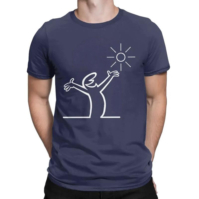 Summer Sun T-Shirts Men Round Neck T Shirt Short Sleeve Tees Tops Streetwear Shirt