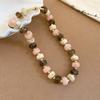 Elegant Summer Acrylic Beaded Necklace: Fashionable Round Clavicle Chain Jewelry