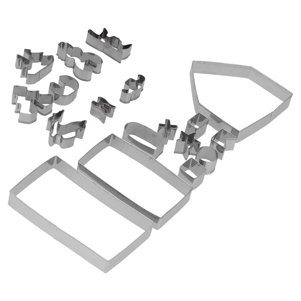 18 szt./zestaw Wykrawacze do ciastek ze stali nierdzewnej Foremka do ciastek Foremka do domku z piernika Narzędzie do pieczenia DIY