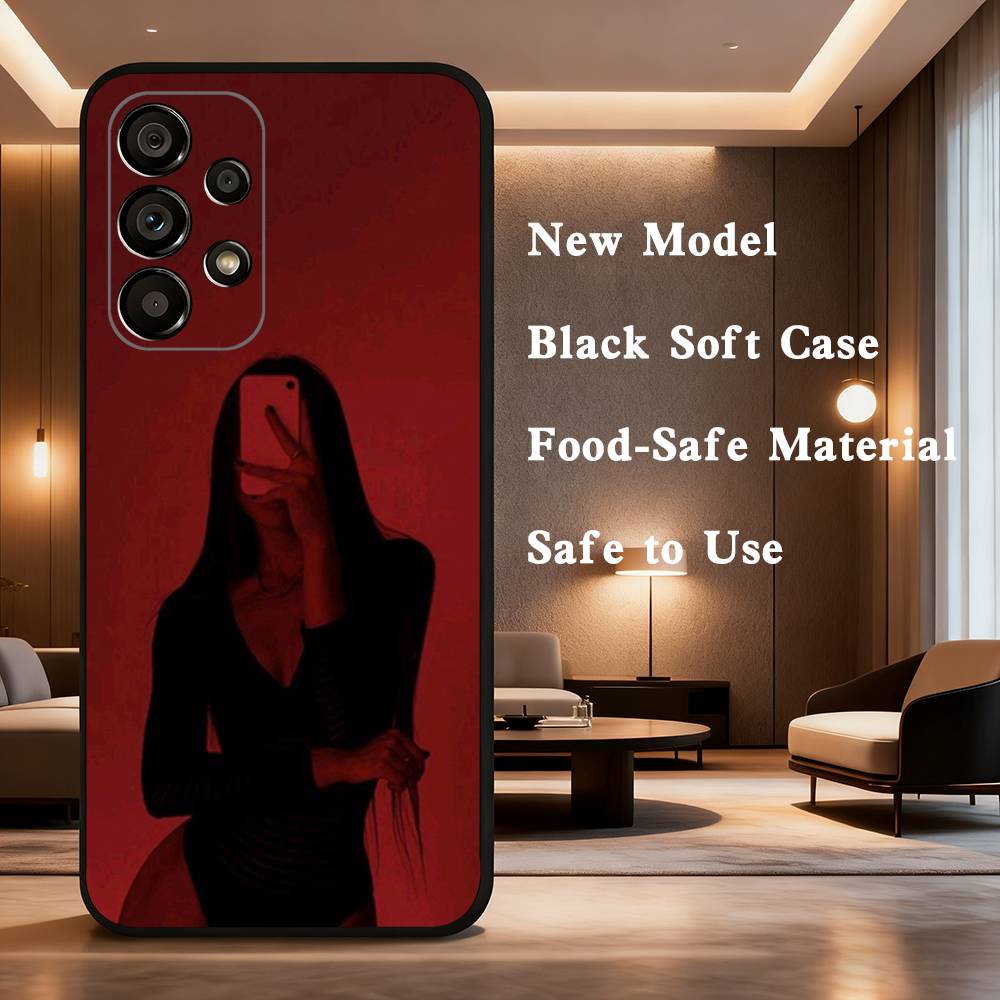 Hot Singer K-Kali Uchis Phone Case For Samsung Galaxy A73,31,32,72,41,53,52,71,22,5G,Note,J7,8,9 Soft Black Cover
