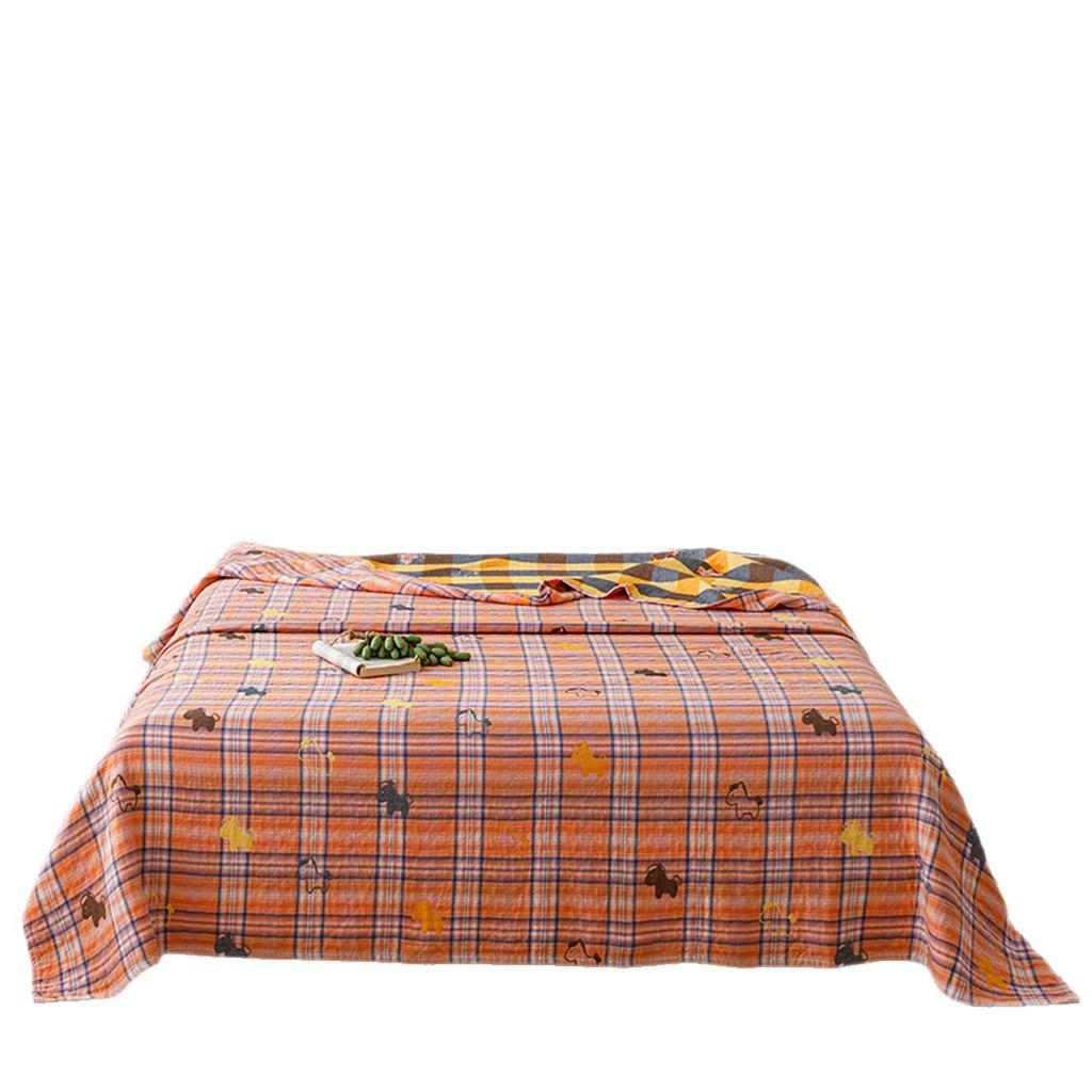 Spring & Summer 100% Cotton Triple-Layer Gauze Cooling Quilt for Home and Office