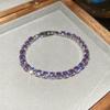 Bracciale Geometrico in Zirconi di Lusso Raffinato: Design Colorato e Versatile