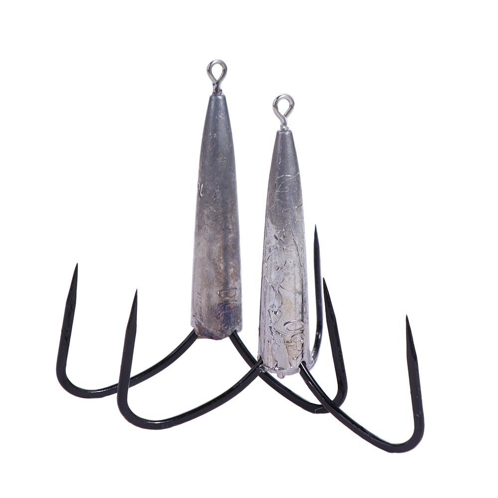 Super Sharp Three Hook Round Bend Treble Huge Fishhooks Huge Treble Hooks  Saltwater