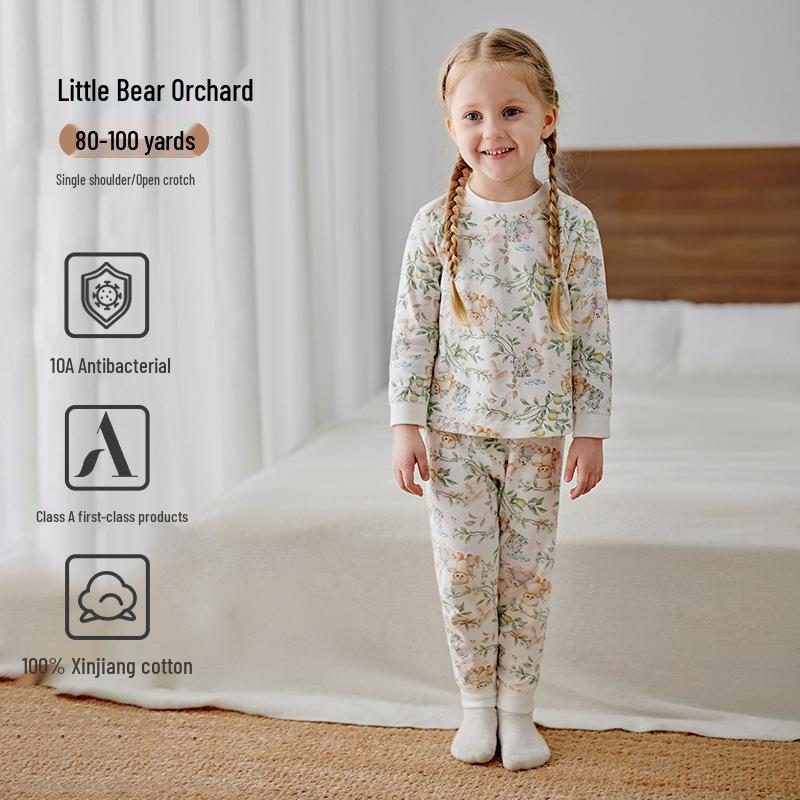 Oyun Barns 100% Bomull Höstunderkläder Set - Varmt och Klass A Kvalitet för Pojkar och Flickor