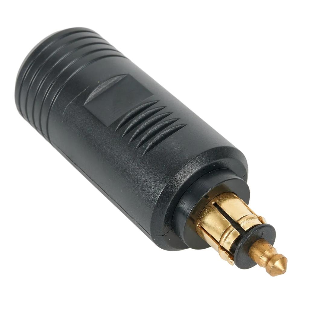 Car Audio GPS Adapter 2.48x1.06in 63 X 27mm ABS/copper Black Compact Size Converter For Motorcycle Lightweight