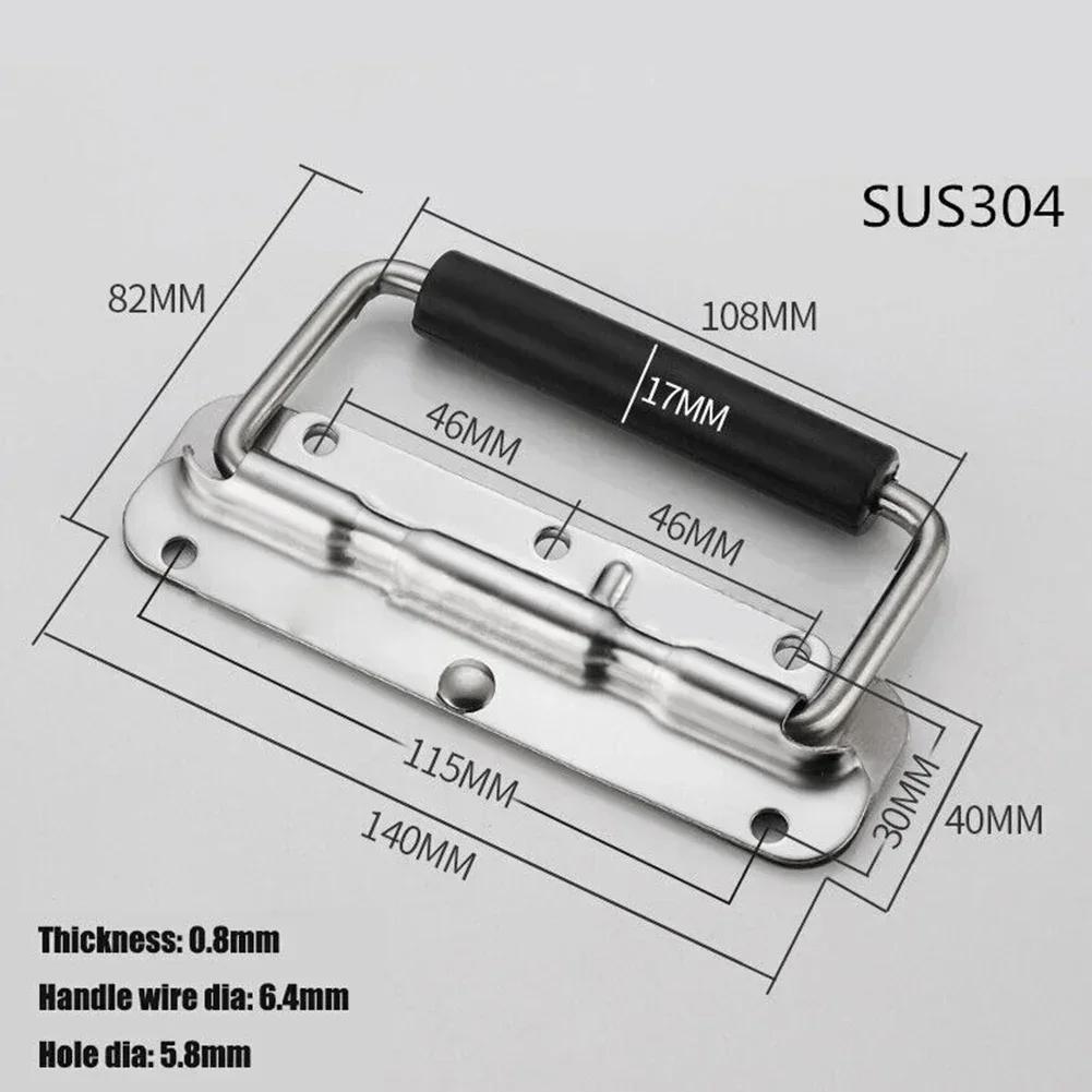Stainless Steel Handle Cabinet Door Drawer Handle Wardrobe Door Handle  Folding Door Handle Tool Box Folding Handle Hardware