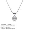Fashion Crown Pendant Necklace for Women Retro Vintage Classic Rose Gold Cubic Zirconia Chain On Neck Trendy Jewelry N390