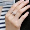 Micro-set Ring, Zircon Engagement Ring, European and American Fashion Engagement Banquet Ring.