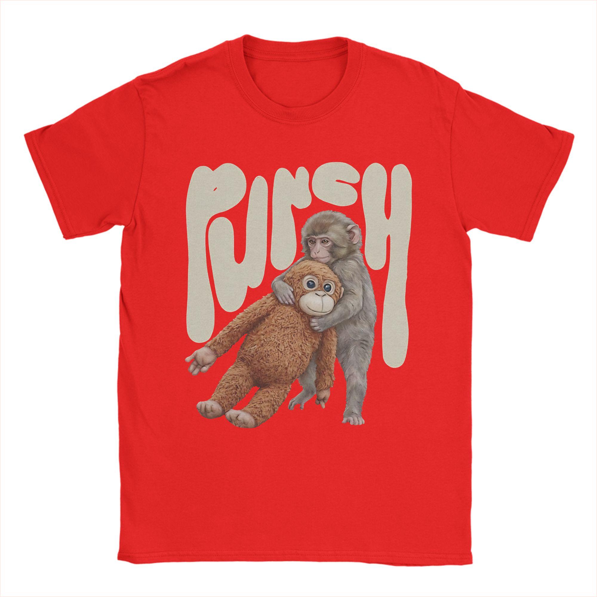 

Punch Baby Monkey Team Cute T Shirts for Men Pure Cotton Humorous TShirt Crewneck Tees Short Sleeve Clothing Classic S