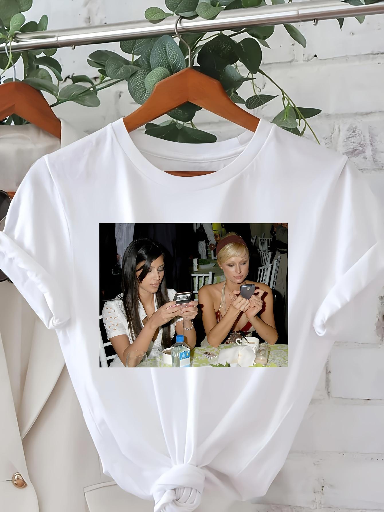Funny Y2K Graphic Vintage T Shirt Women Unisex Cotton Tee Summer Spring Oversized Tops ironic humor weirdcor Sarcastic Hilarious S