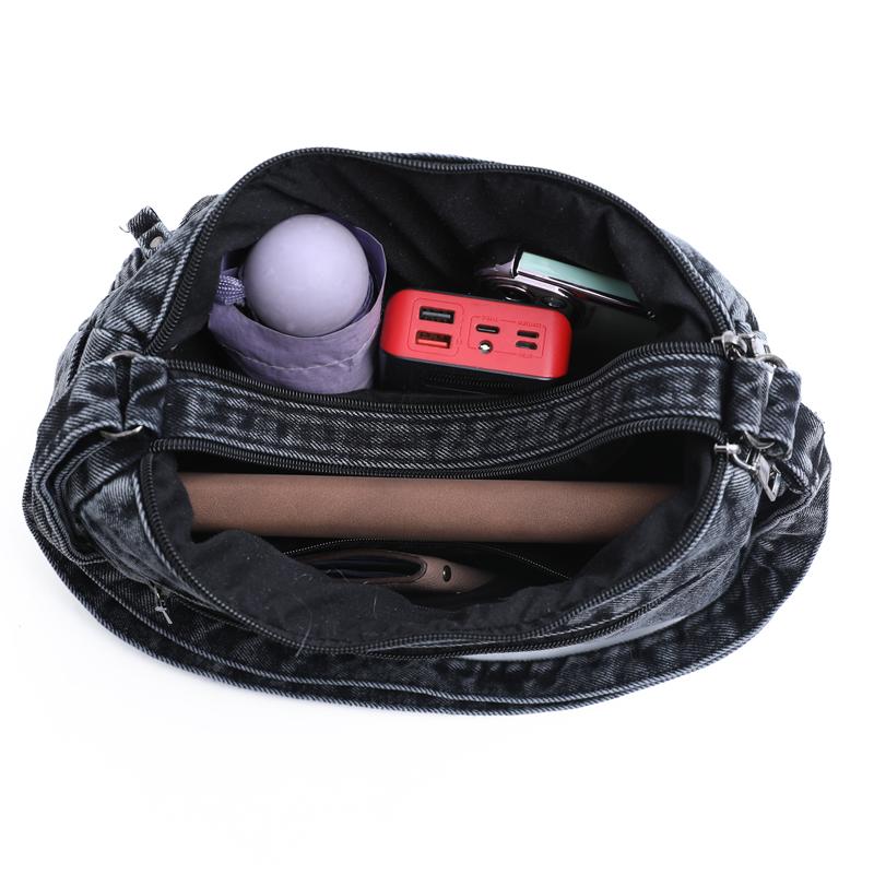 Denim Bag Women's Large Capacity Shoulder Bag Middle-aged And Elderly Mother Bag