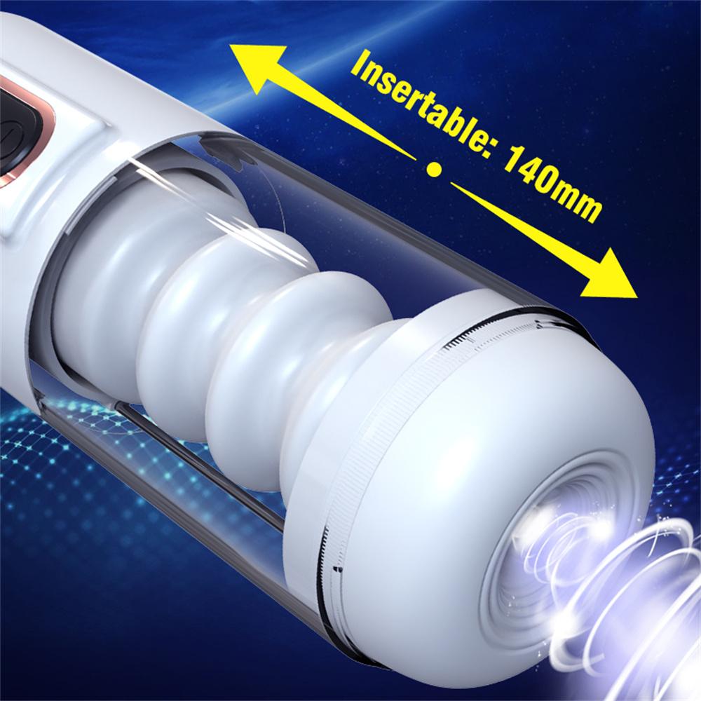 Cupă Masturbator Masculin Telescopic Articole pentru Adulți Antrenor Penis Pizdă de Buzunar Pătrundere Vaginală Voce Sexy Jucărie Sexuală Pentru Bărbați Cupluri