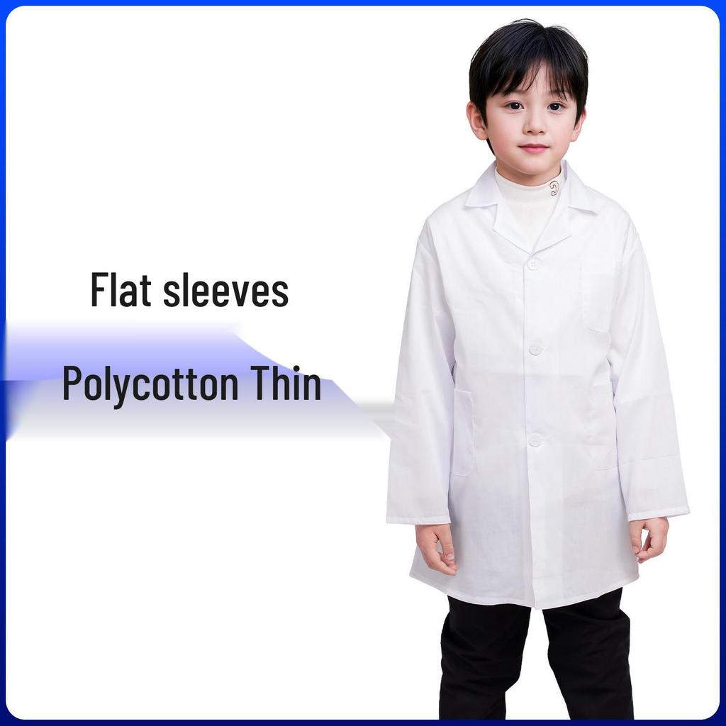 Kids' White Lab Coat for Science Role Play and Performances