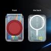 Clear Magnetic Phone Card Holder Kickstand Multi Angle Adjustable Metal PC Sliding Design Card Holder