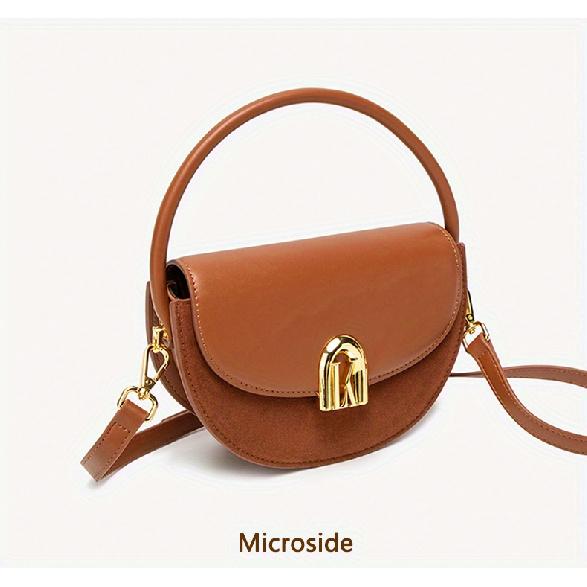 2025 Chic Retro Crossbody Bag For Women Fashionable Single Shoulder Handbag With Detachable Strap Magnetic Closure
