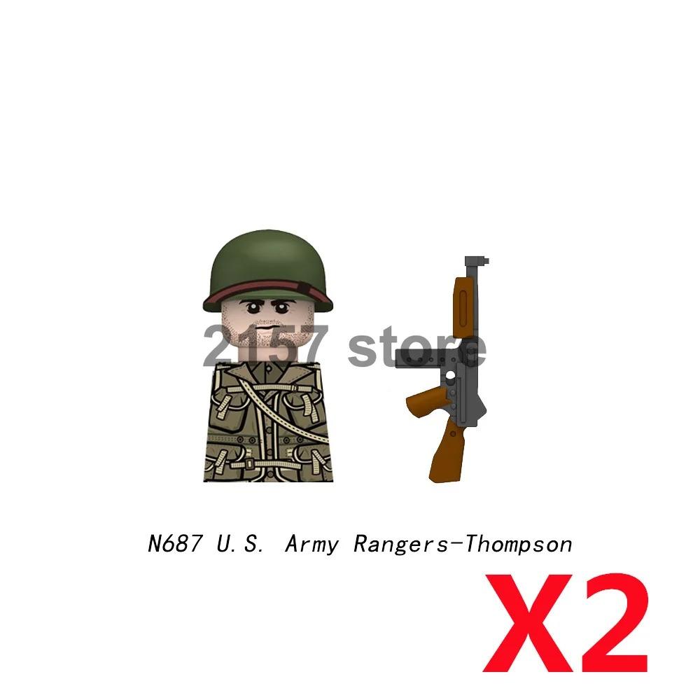 Military Soldier Figure Building Block Weapons Ranger Camouflage Vietnam War US Special Forces KSK Medical Bandit Thief Toy Gift