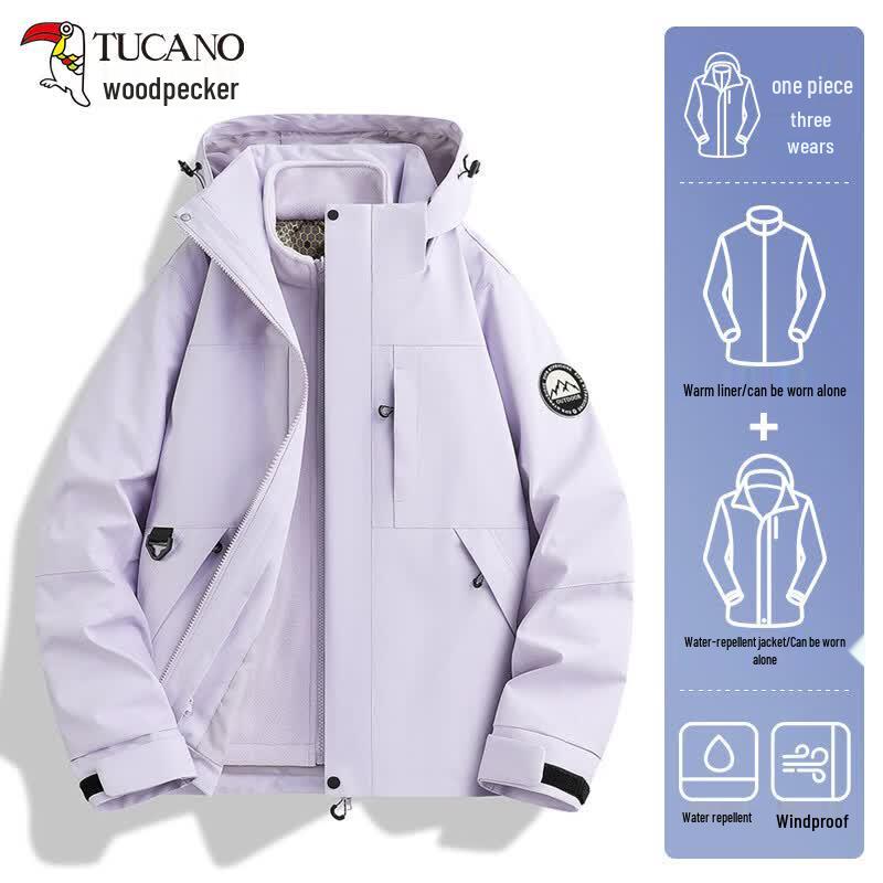 TUCANO Women's 3-in-1 Winter Waterproof Windproof Jacket