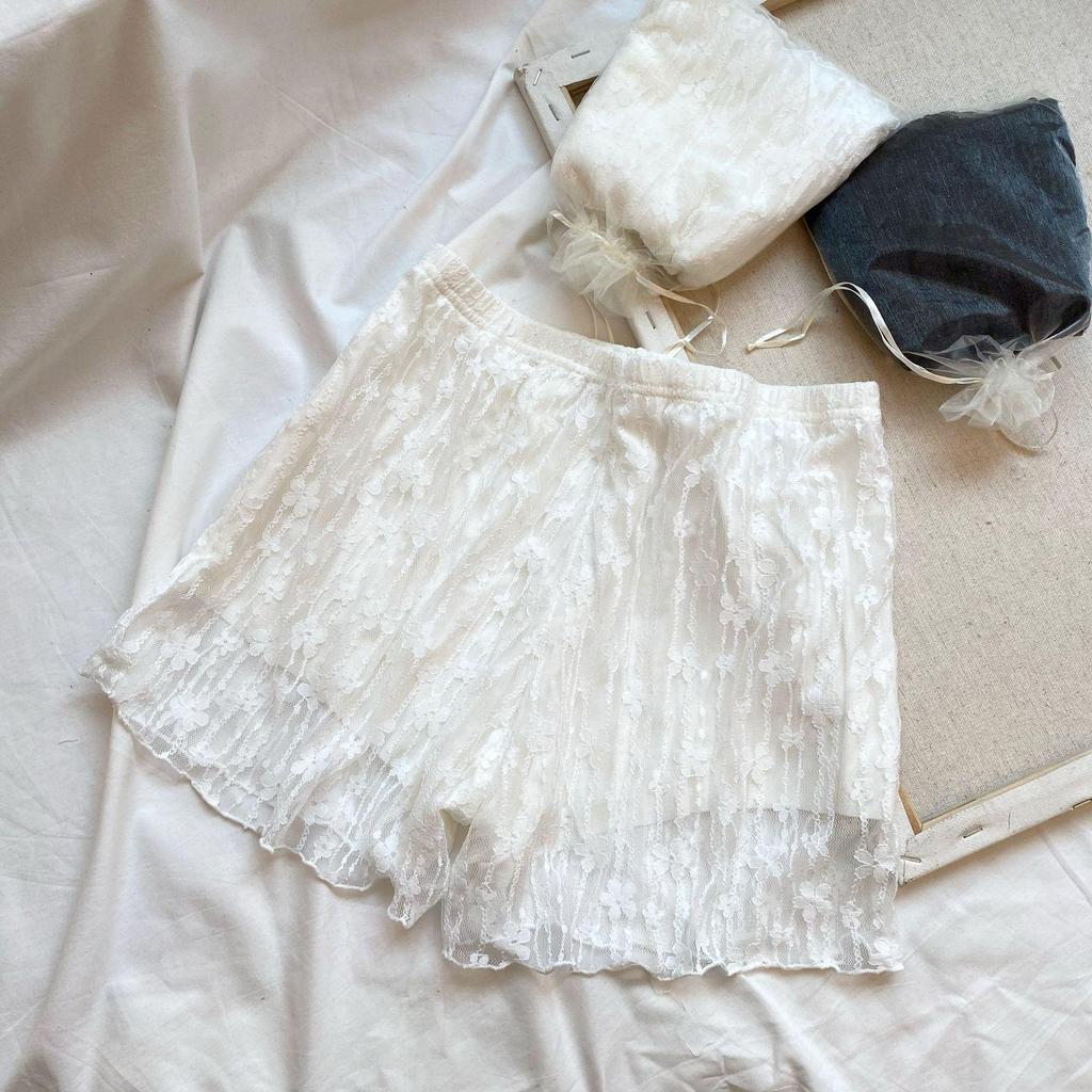 Damen Doppel-Lagen Mesh Sicherheits-Shorts – Vielseitig, lockere Passform für Frühling & Sommer