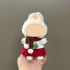 Only Clothes For 17Cm Labubu V1 V2 V3 Plush Idol Doll'S Clothing Christmas Red Santa Claus Sweater Hat Set Halloween Accessories