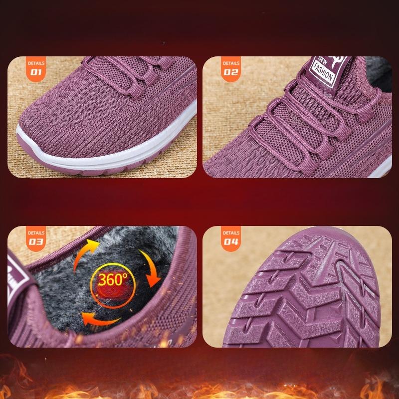 Cotton Shoes, Women's Cloth Shoes, Fleece and Thickened Outer Shoes, Sports and Casual Walking Shoes