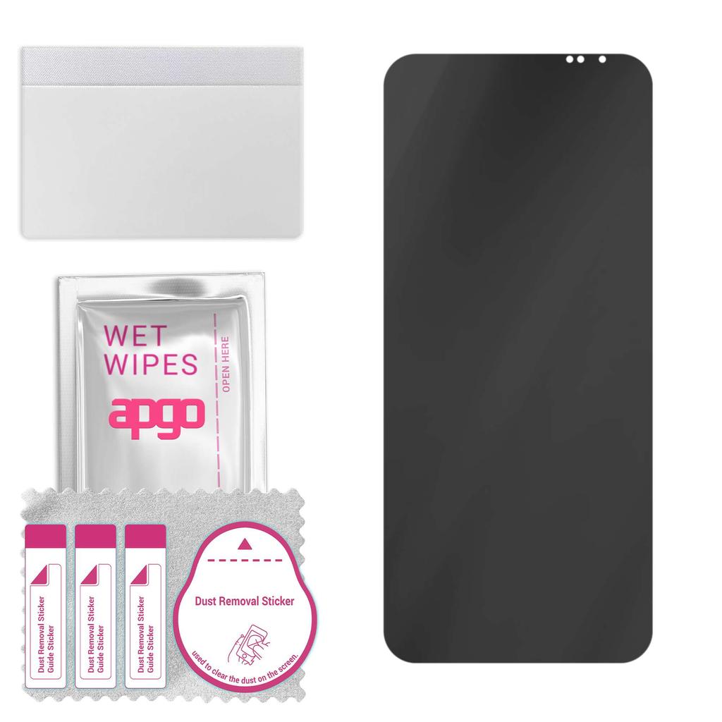 apgo Matné hybridní ochranné sklo s ochranou soukromí kompatibilní s Nubia Red Magic 6S Pro, flexibilní nano sklo, skvělá náhrada za tvrzené sklo, odolné proti poškrábání-